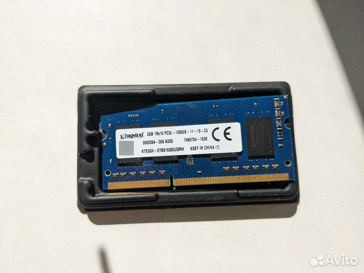 Оперативная память ddr3 sodimm для ноутбука 1-2gb