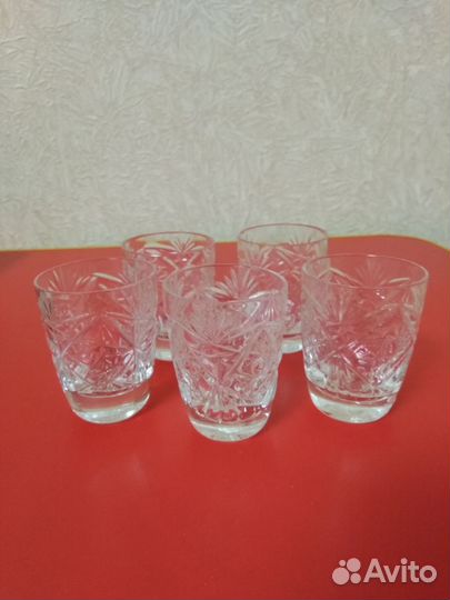 Хрустальные рюмки СССР