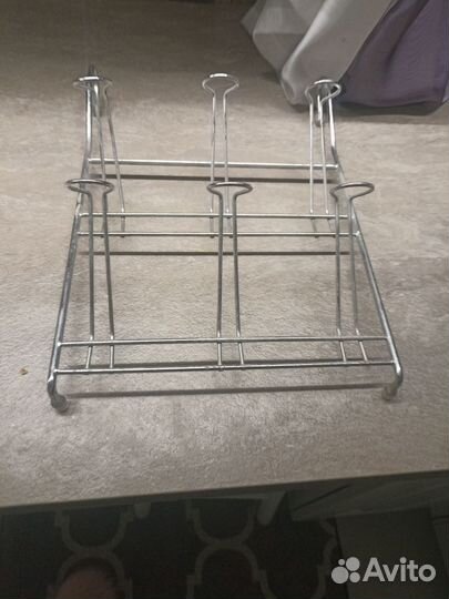 Держатель на рейлинг для бокалов