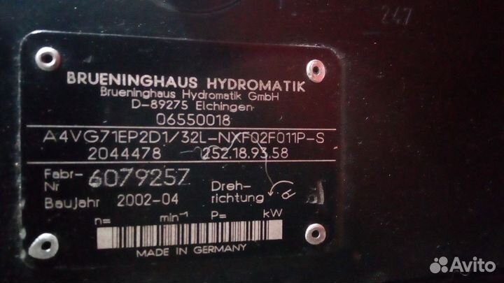 Гидронасос Rexroth D-89275 Elchingen