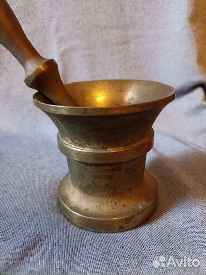Ступка с пестиком,бронза СССР