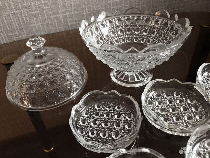 Хрусталь для чаепития, салатницы
