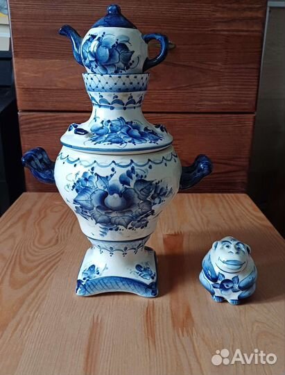 Гжель СССР посуда