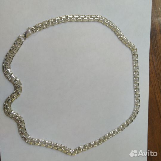Мужская серебряная цепь