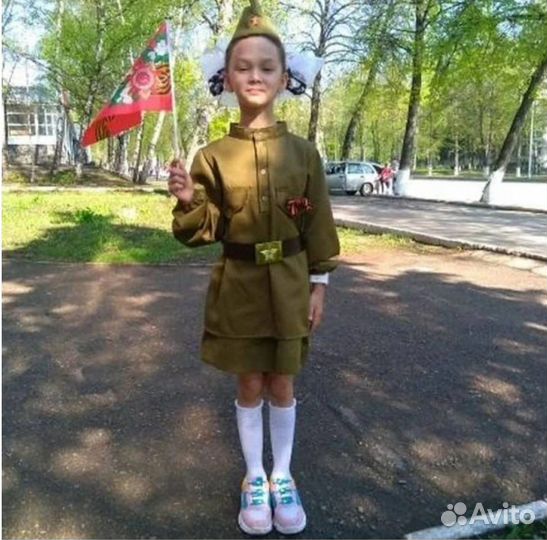 Детская военная форма для девочки 140