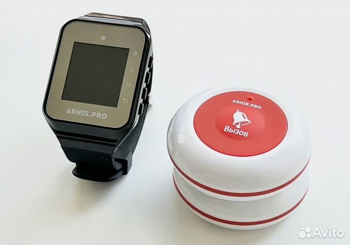 Комплект Премиум: кнопка вызова официанта и часы