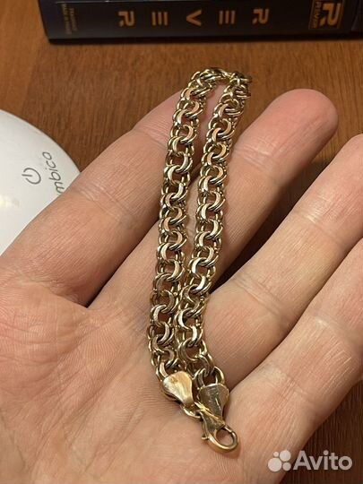 Мужской золотой браслет