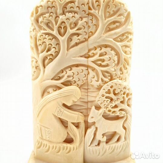 Статуэтка резьба по кости