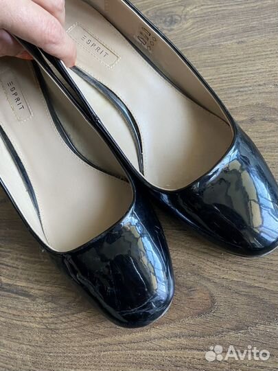 Туфли черные лаковые