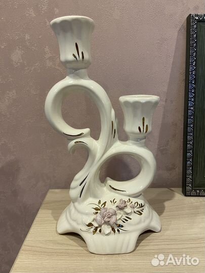 Керамический подсвечник