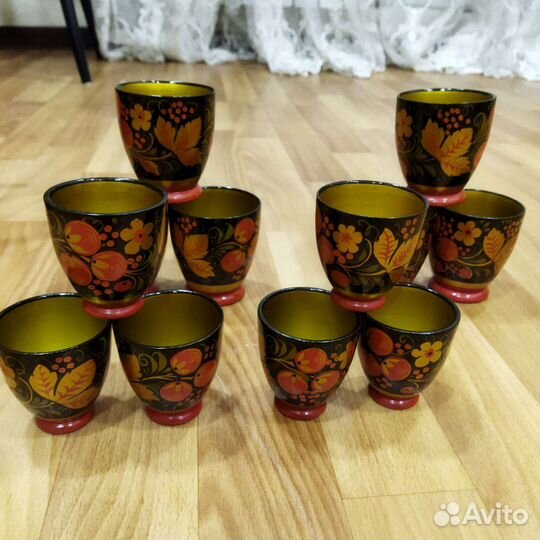 Деревянная посуда хохлома