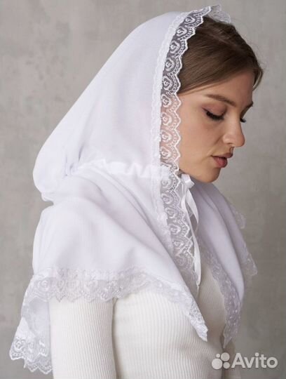 Платок в храм на завязках