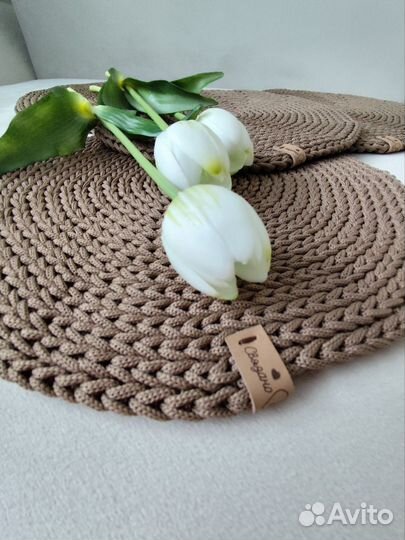 Салфетки сервировочные из полиэфирного шнура