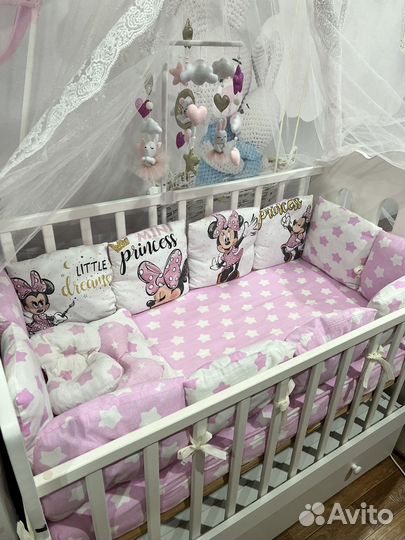 Бортики на детскую кроватку