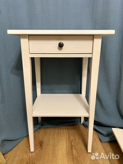 Тумба прикроватная IKEA хемнес белая