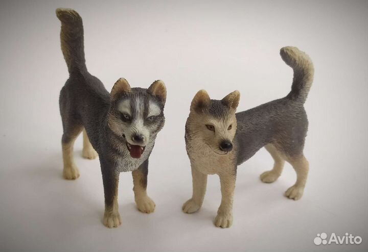 Фигурки хаски, кенгуру Schleich