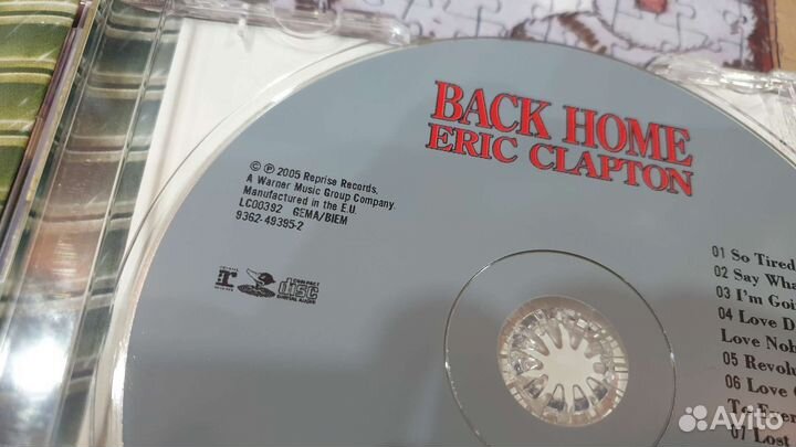 Eric Clapton - Back Home (CD фирменный)