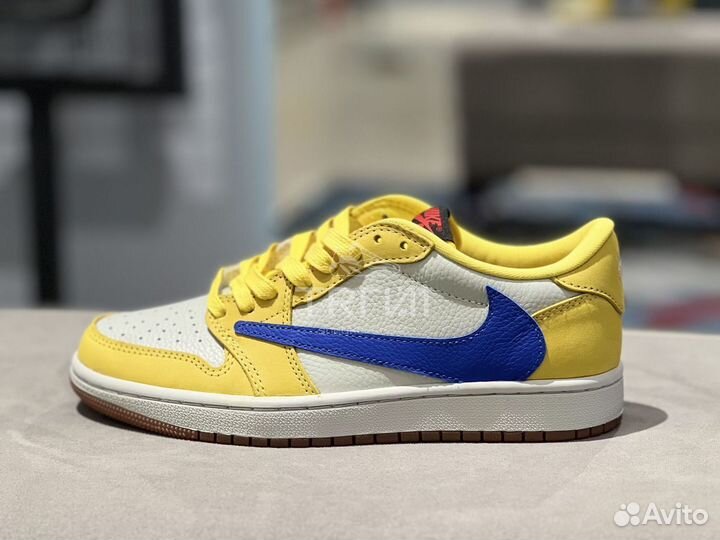 Кроссовки Air Jordan 1 Low Travis Scott Canary