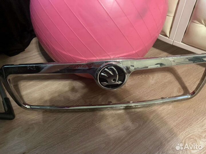 Хромовая рамка на Шкода октавиа тур рестайлинг