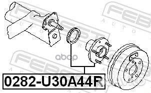 Ступица задняя 0282-U30A44R Febest