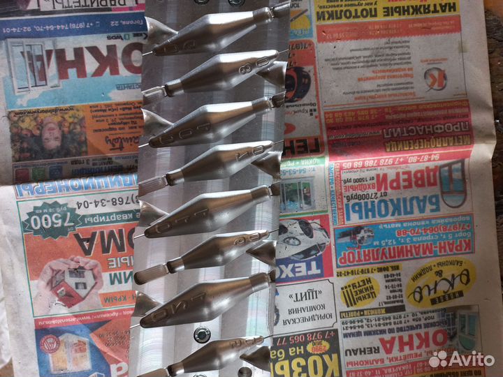 Формы для литья рыболовных грузил