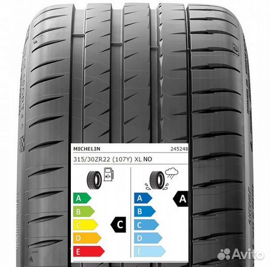 Michelin Pilot Sport 4 S 285/35 R22 и 315/30 R22 107Y