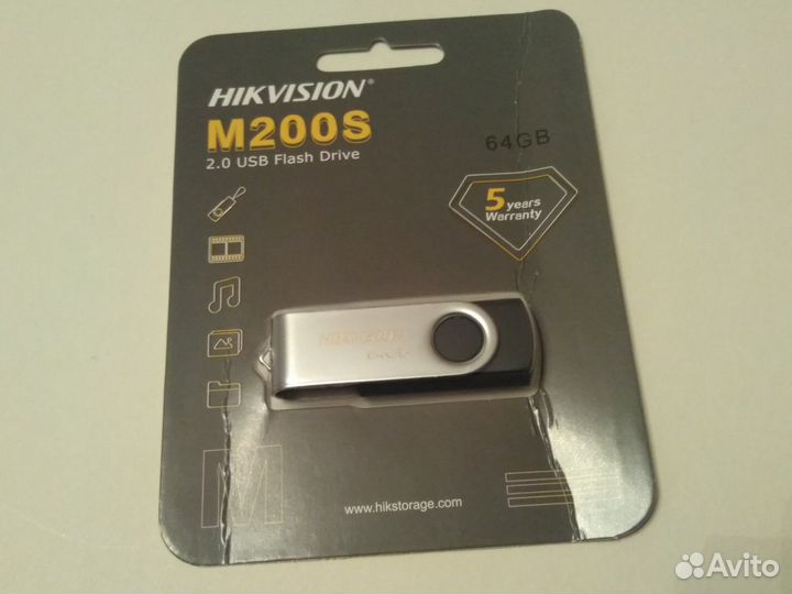 Флешка USB 64Gb Hikvision новая