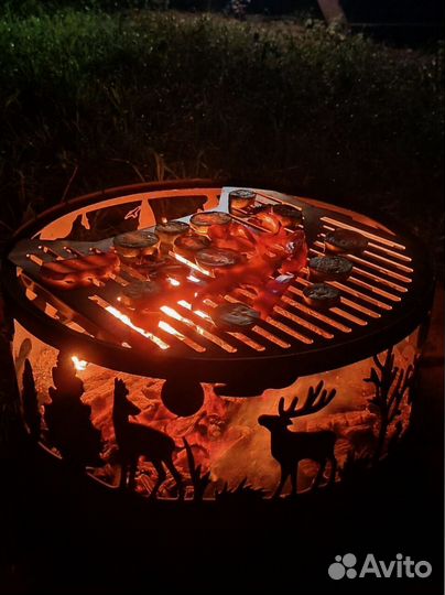 Костровая чаша с крышкой