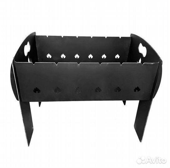 Мангал разборный большой стальной. подарок сумка