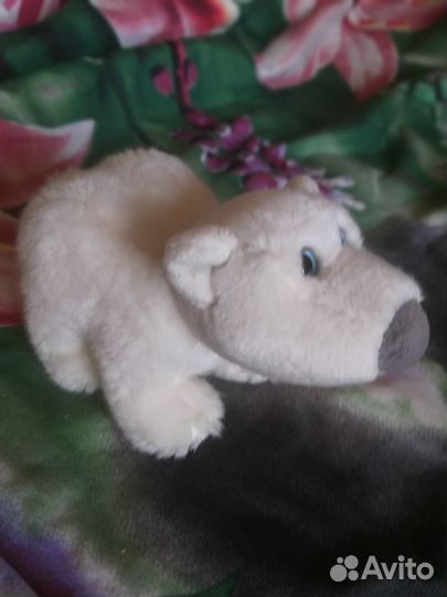 Игрушка мягкая белый медвежонок Leonune Toys