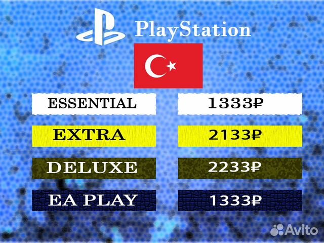 PS Покупка игр Турция (PS4 - PS5)