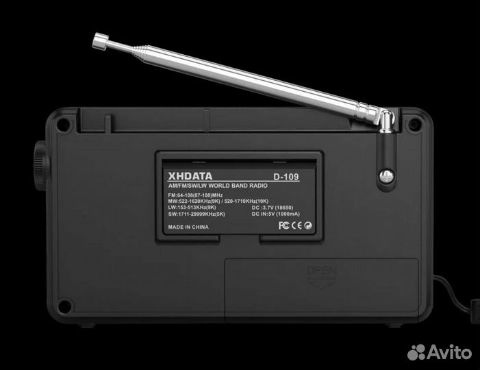 Радиоприемник XHdata D-109 FM/LW/MW/SW/Bluetooth