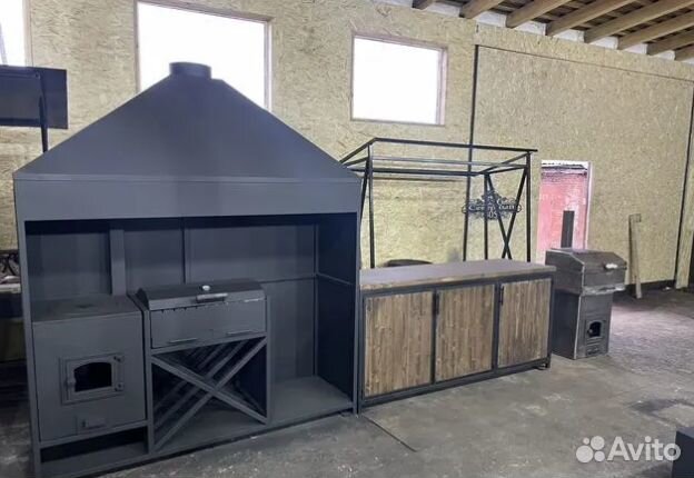 Барбекю комплекс, мангальная зона