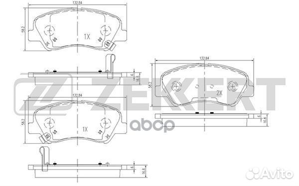 Колодки торм. диск. передн. Hyundai Solaris IV
