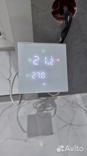 Умный зеркальный терморегулятор с Алисой WiFi без