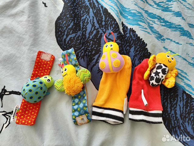 Развивающие носочки и браслетики lamaze
