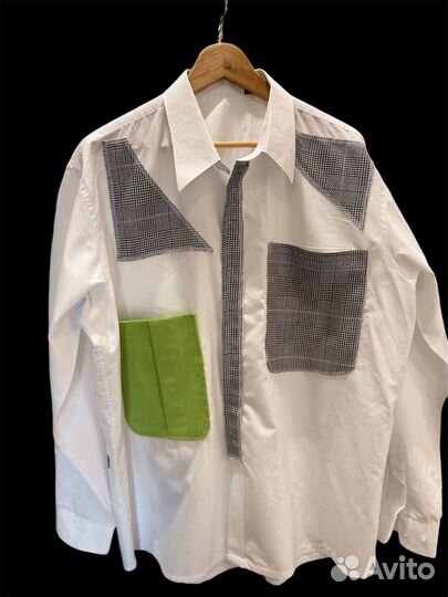 Рубашка с карманами, апсайкл