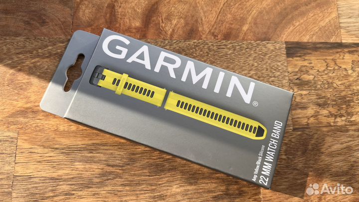 Оригинальный ремешок Garmin 22mm Amp Yellow black