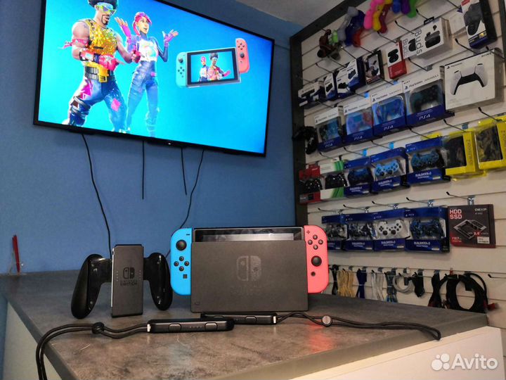 Nintendo switch V2+ карта 64gb прошитый с играми