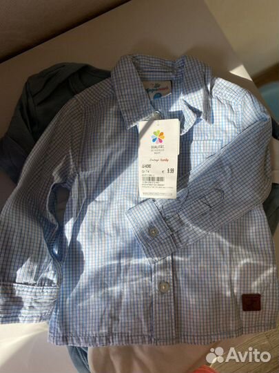 Рубашка для мальчика 74 новая