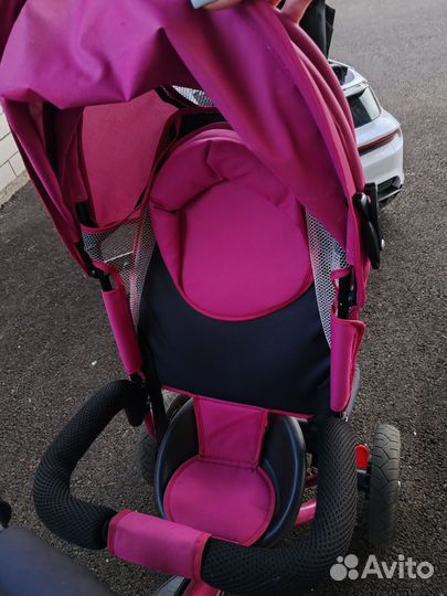 Велосипед коляска с ручкой