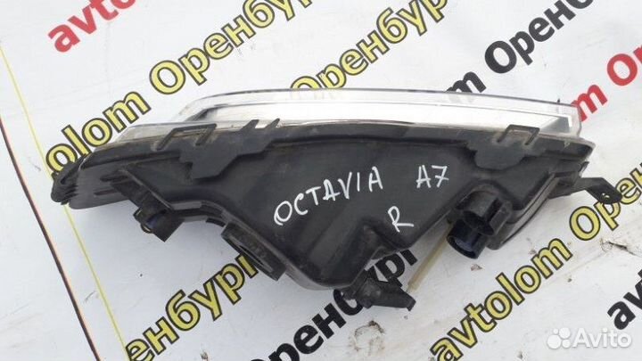 Фара противотуманная передняя правая Skoda Octavia