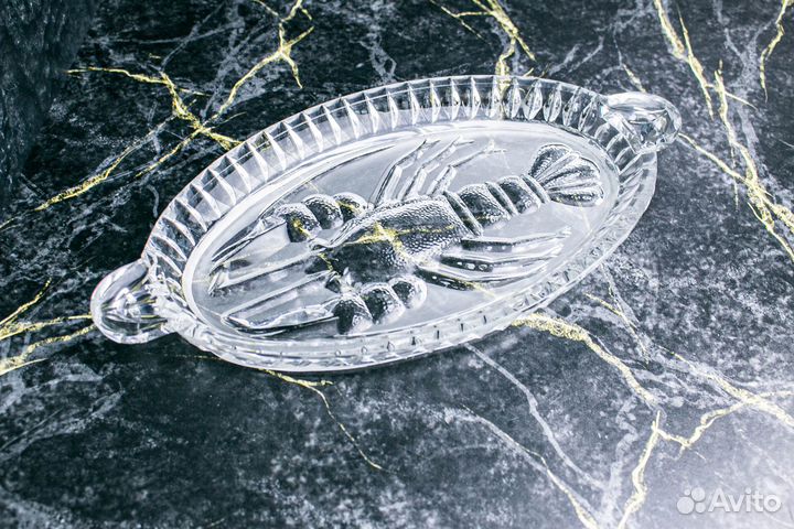 Поднос Рыбница хрустальная