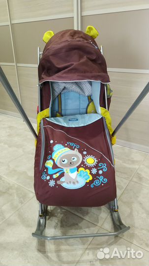 Санки-коляска ника детям 7