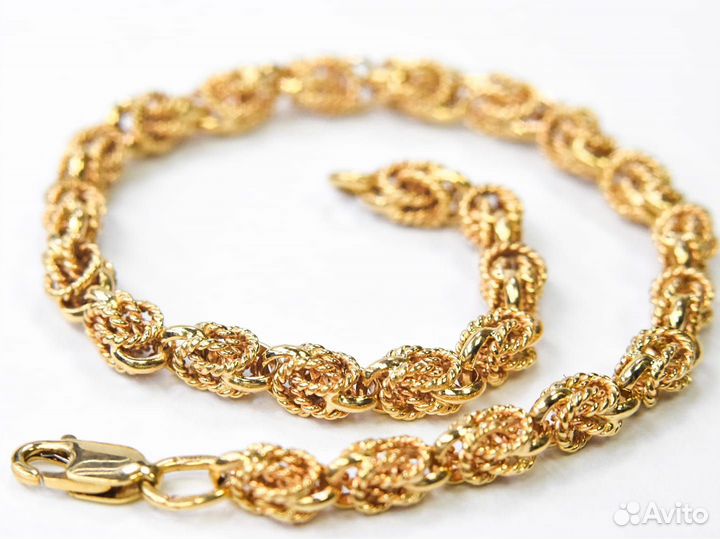 Золотой браслет размер 20см