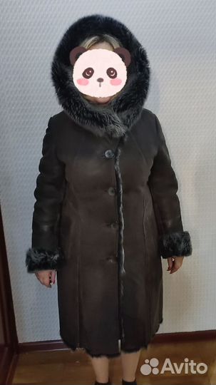 Дубленка натуральная женская 46