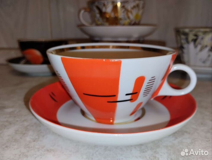 Чайные пары СССР Мой сад Золотые ромашки