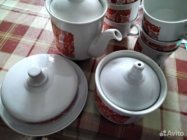Сервиз чайный Новый Дулево винтаж 1993 г