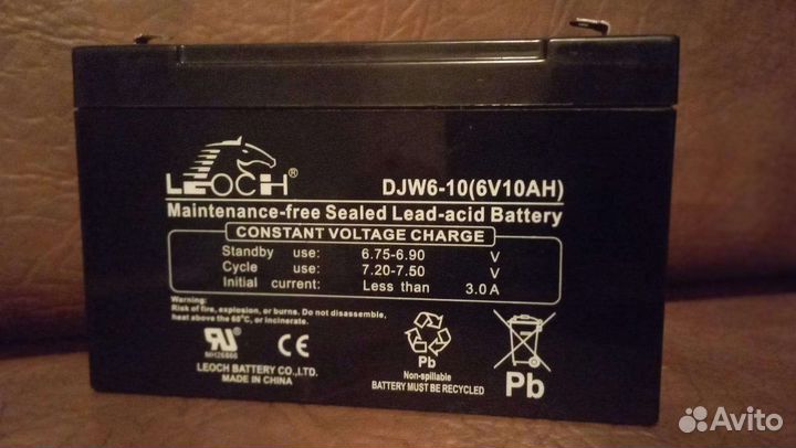 Аккумулятор 6v 10AH