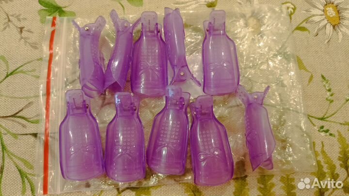 Лампа для маникюра + зажимы